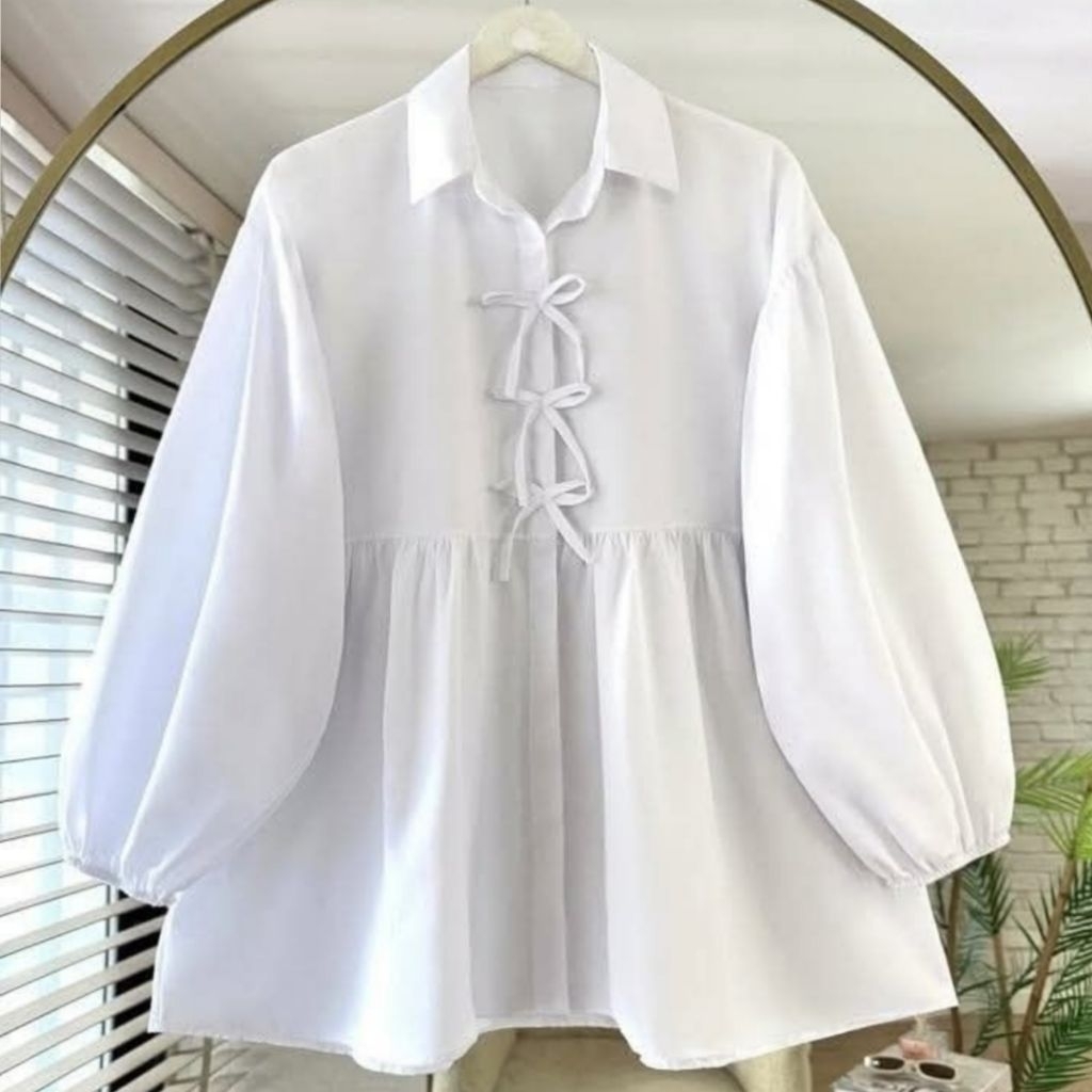 AMEENA BLOUSE WANITA TERBARU 2025 CROP TOP KOREAN STYLE