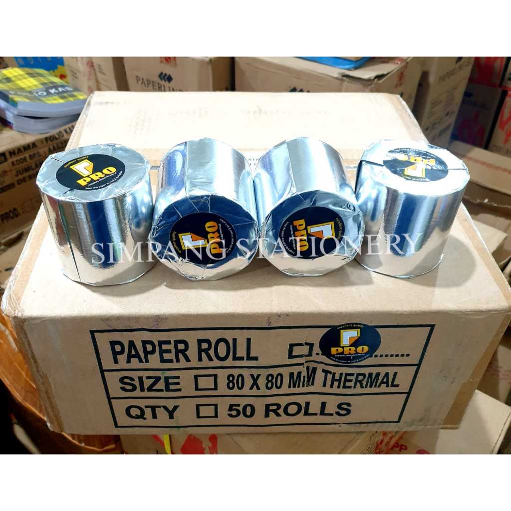 

Pro Thermal paper 8080 / 80x80/ 80 x 80 / dus ( isi 50 roll )