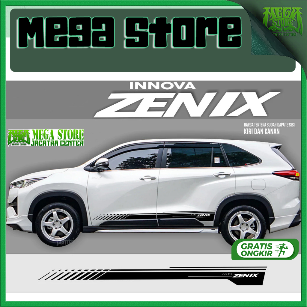MEGASTORE sticker innova zenix 2023 2024 aksesoris innova zenix 2023 2024