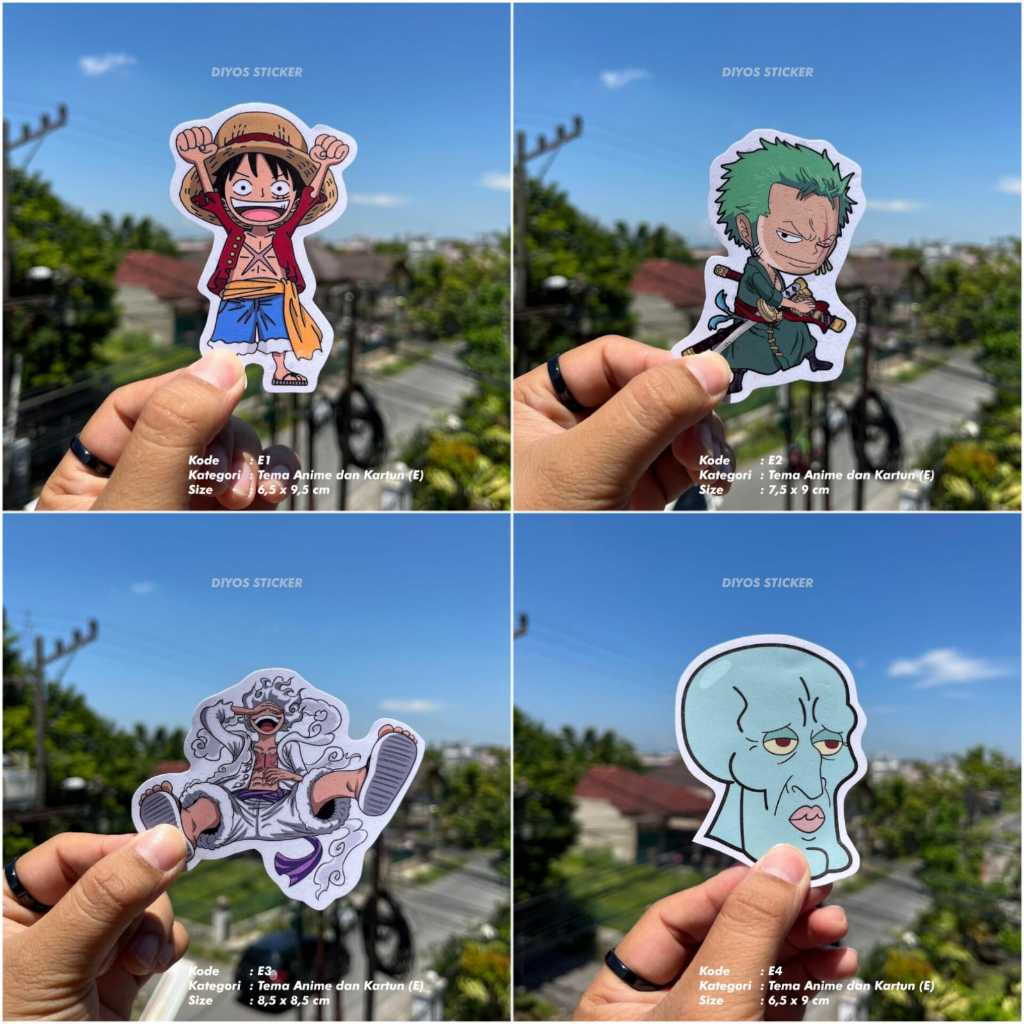 

DIYOS STICKER WATERPROOF TEMA ANIME KARTUN | STIKER LAPTOP, HP, TUMBLR, HELM TAHAN AIR