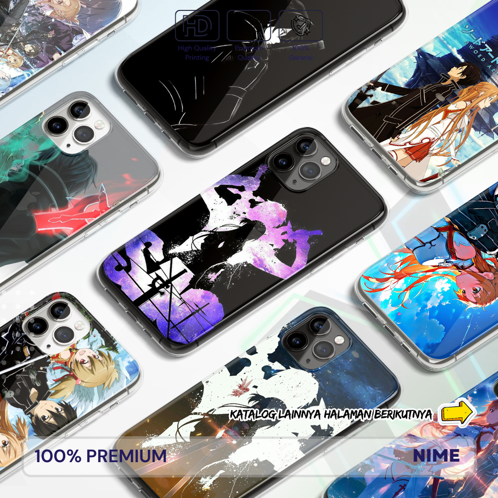 Nime Premium Case Anime - Sword Art Online Collection (SEMUA TYPE HP)