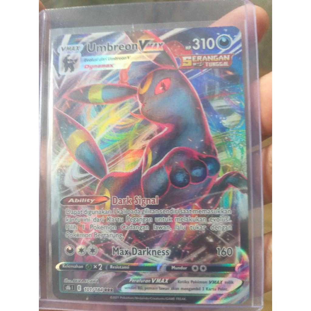 Umbreon Vmax 100% ori tcg pokemon