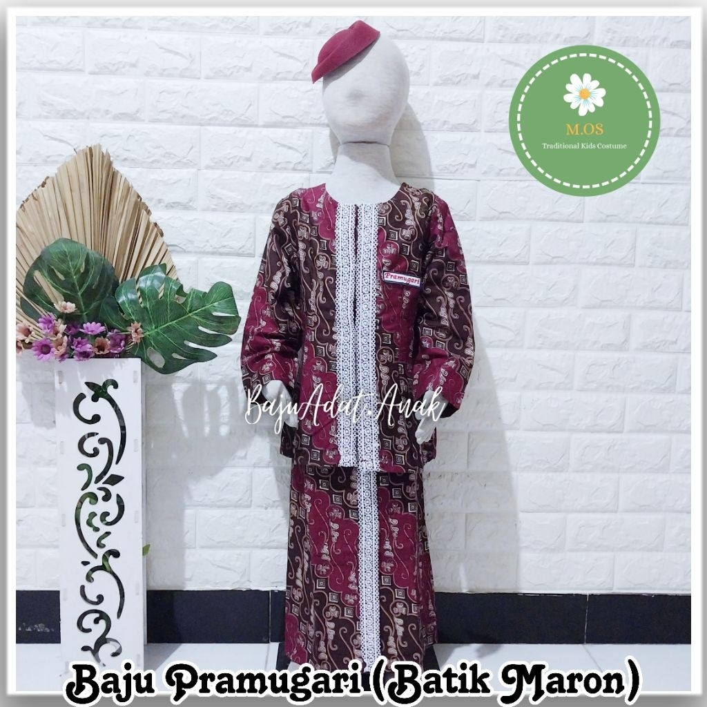 BAJU PRAMUGARI ANAK PEREMPUAN |  BAJU BATIK PRAMUGARI ANAK | KOSTUM PRAMUGARI CILIK INDONESIA