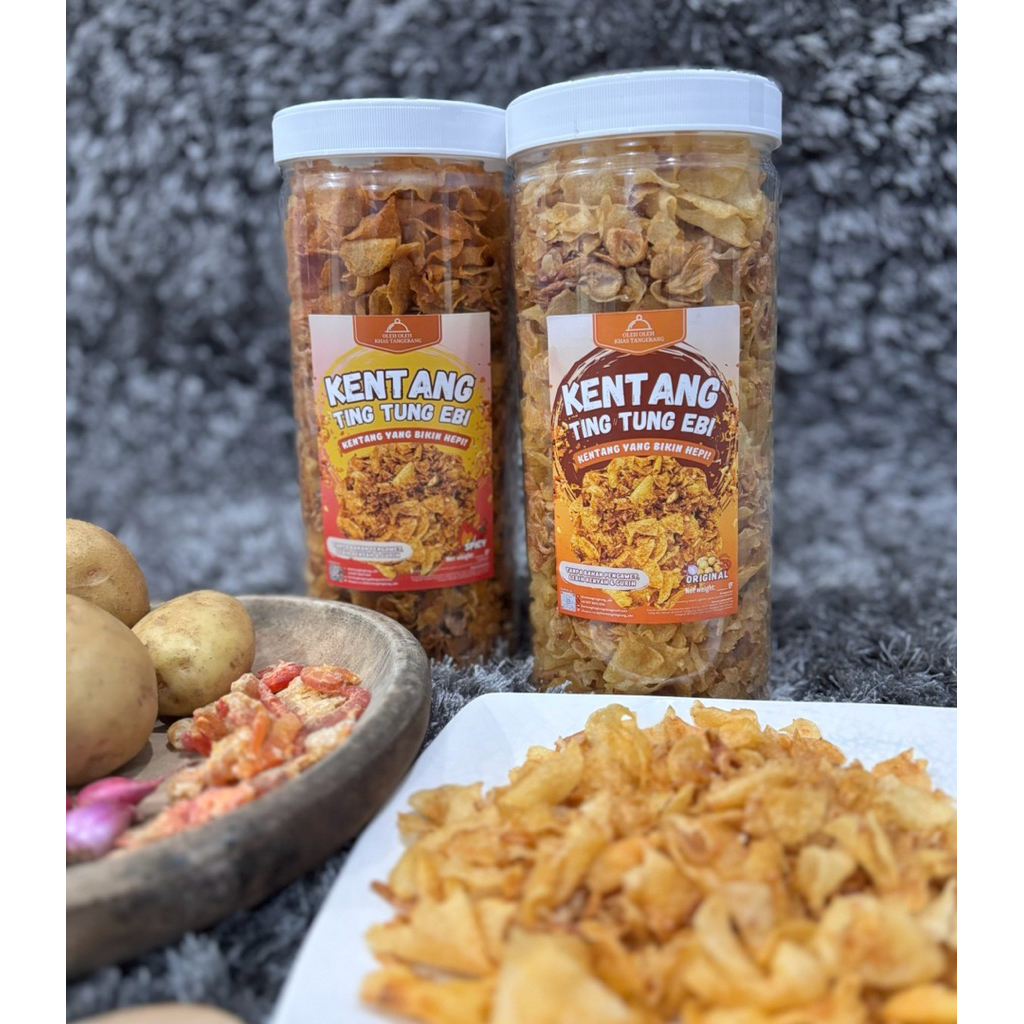 

KentangTingTung Ebi Keripik Kentang Premium Ebi oleh-oleh khas Tangerang 250gram