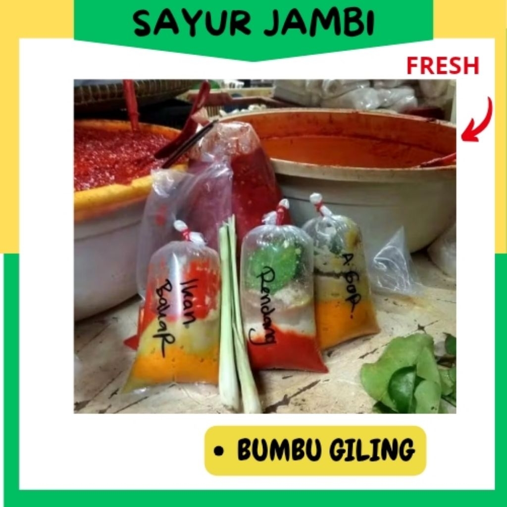 

Bumbu Giling/Basah per bungkus~sayurjambi