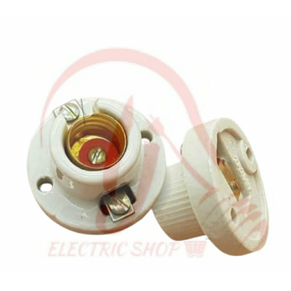 FITTING KERAMIK GANTUNG LAWAS E12 E14 E27 DOWNLIGHT E27 SARANG LAMPU FITING KRAMIK PITING KERAMIK DO