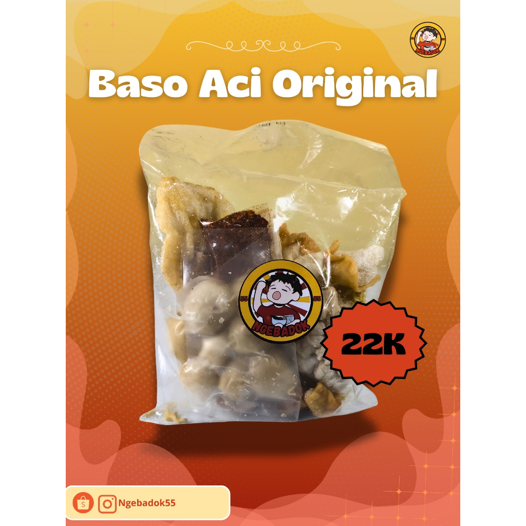 

Ngebadok 55 - Baso Aci Original Instant - Kemasan 150 GR