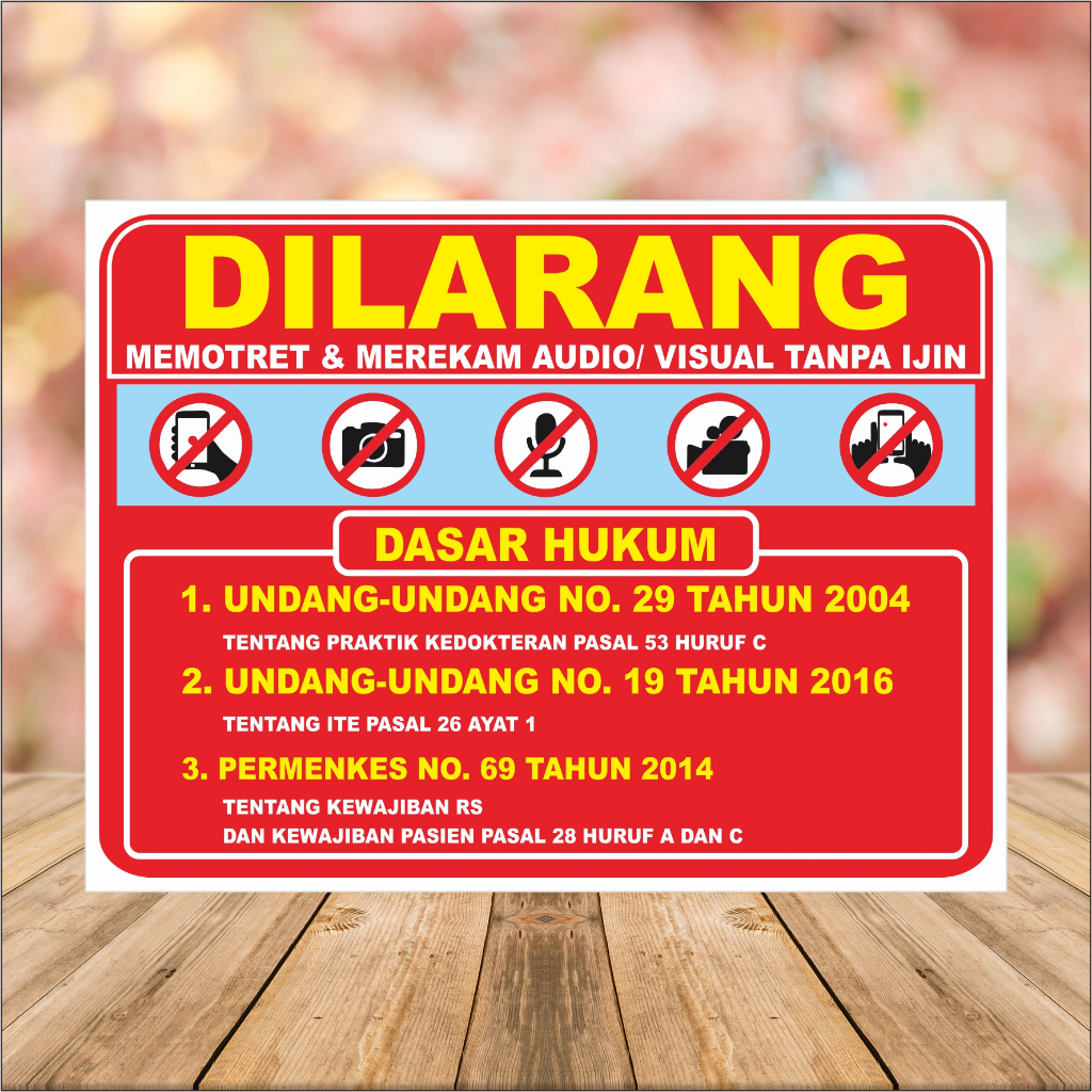 

STIKER DILARANG MERAKAM GAMBAR ATAU VIDEO DITEMPAT INI