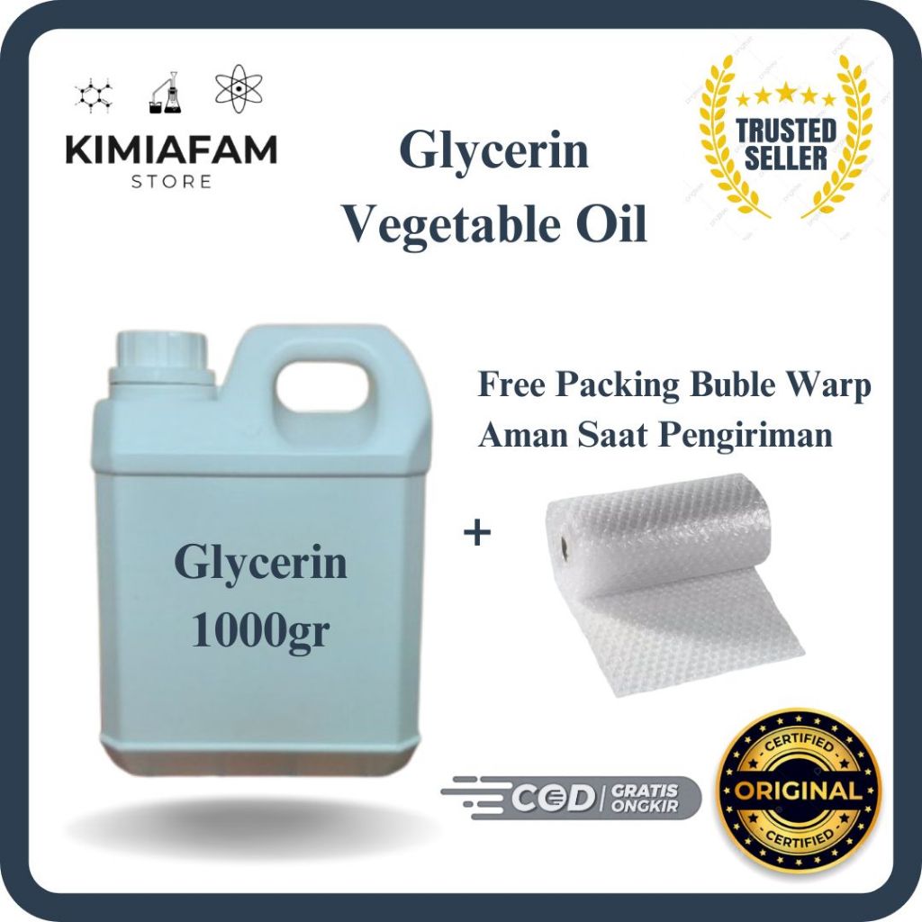 

Glycerin Gliserin 1000gr Food Grade Ori Vegetable Oil