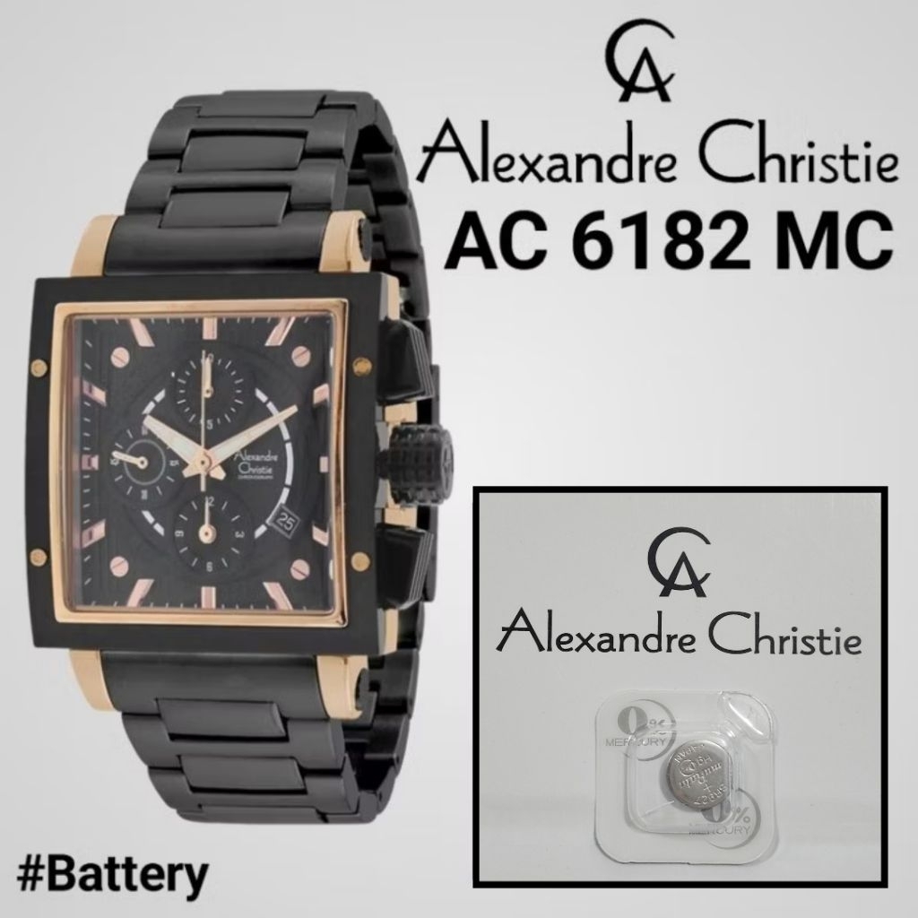 Baterai Jam Tangan Alexandre Christie AC 6182 MC /AC6182