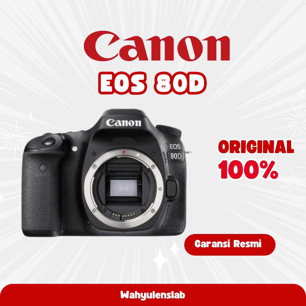 Canon EOS 80D Body Only Kamera DSLR Original Garansi Resmi 1 Tahun
