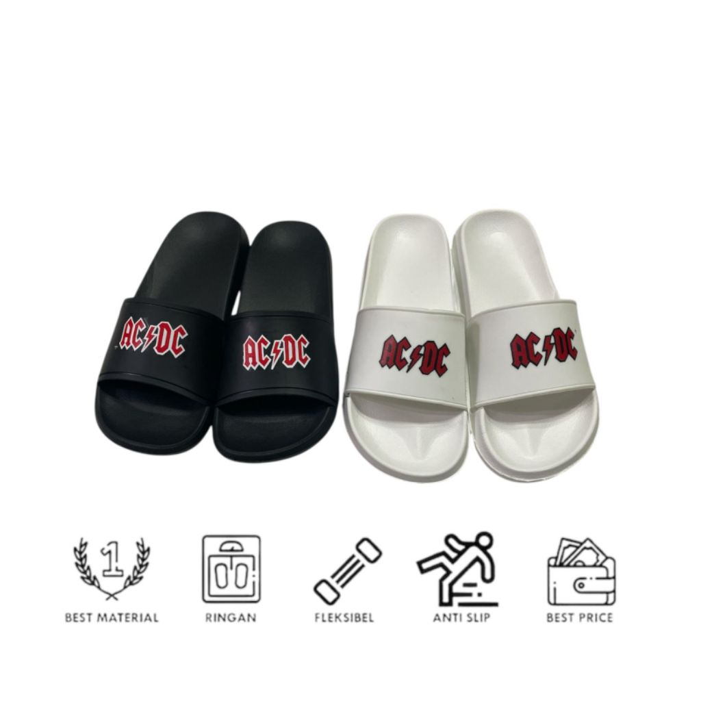 sandal slop ac dc sandal distro pria Sandal Slop tampa lem