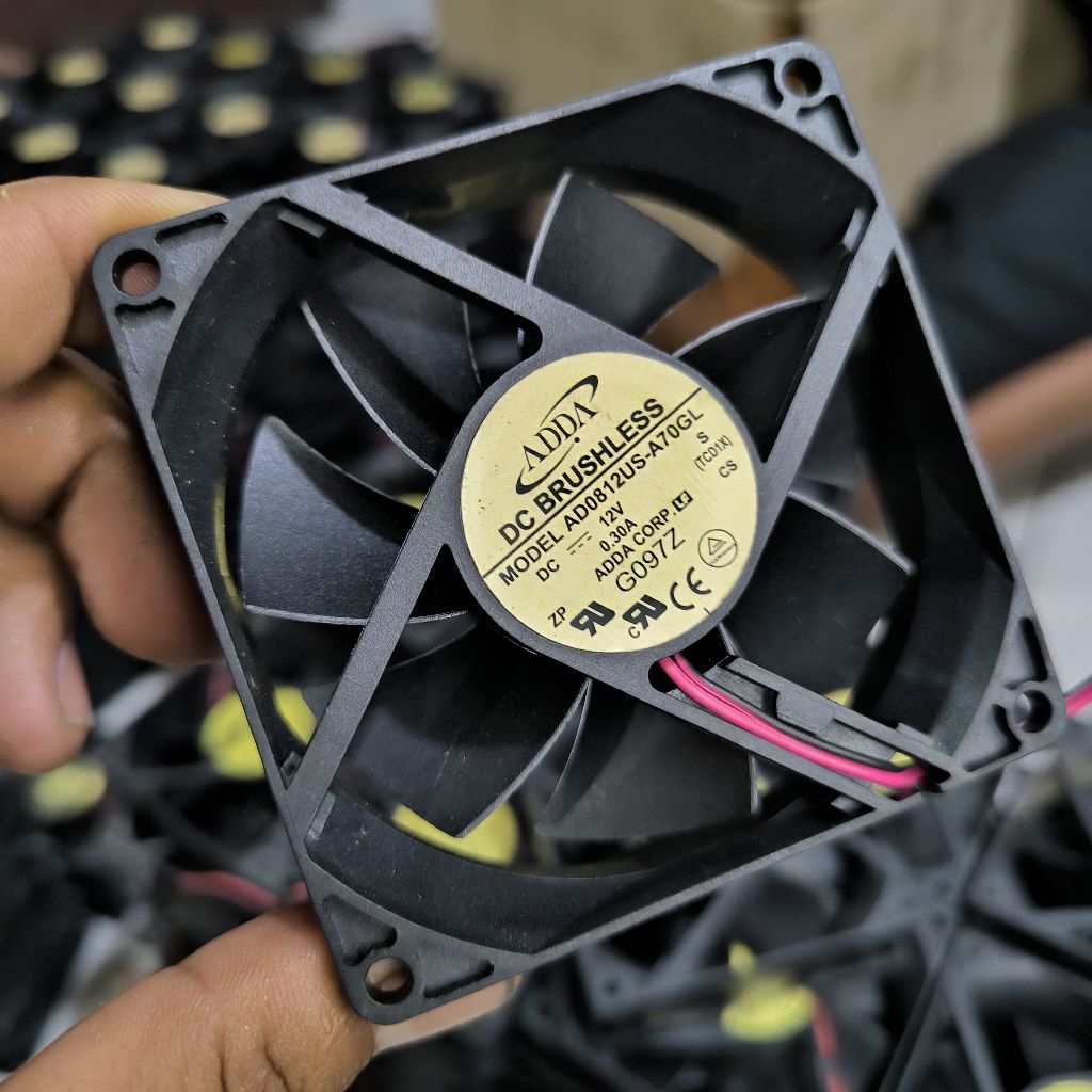 Kipas Fan DC 8CM X 8CM 12V 0.30A 2Pin