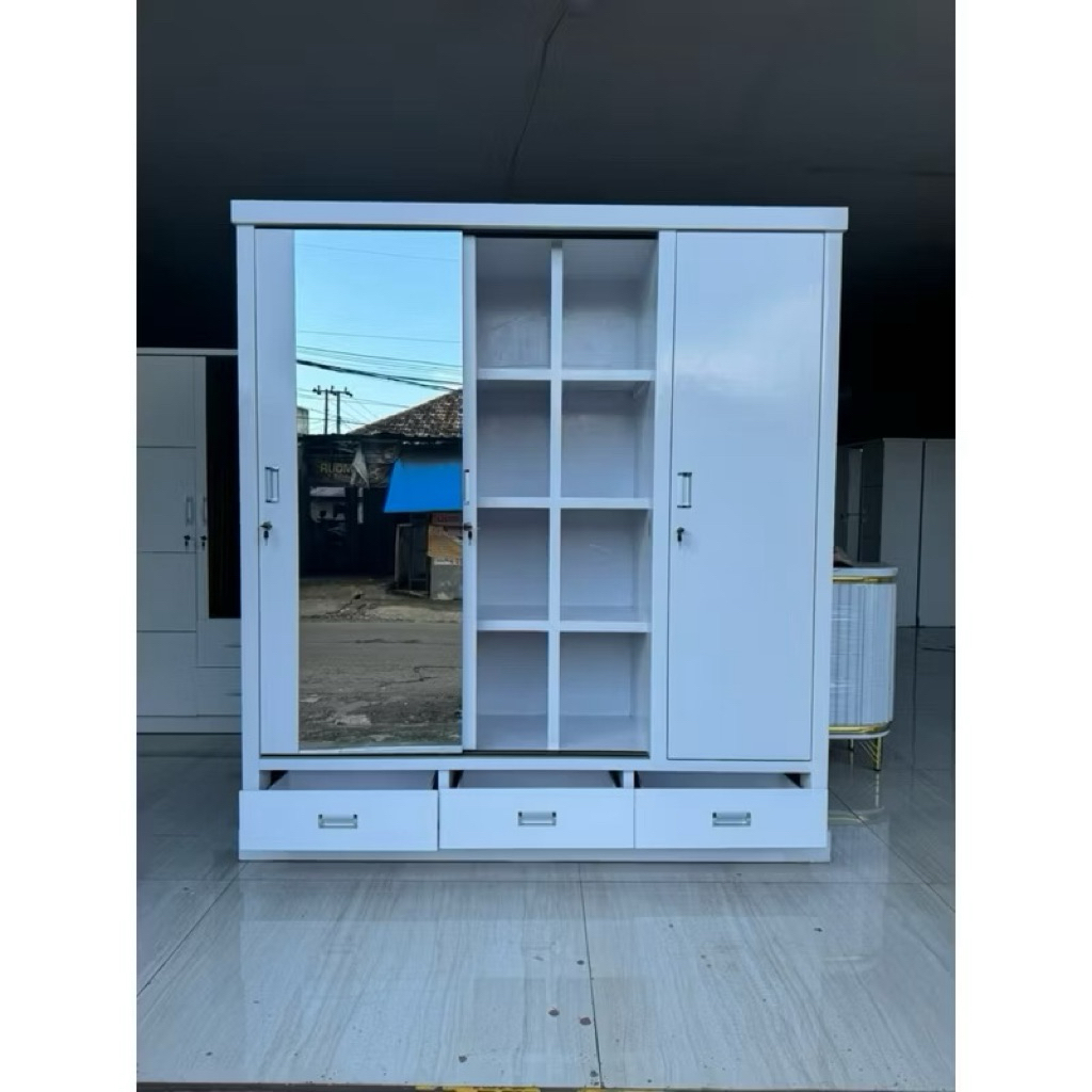 LEMARI SLIDING KACA JUMBO / LEMARI FULL SKAT / LEMARI BISA CUSTOM