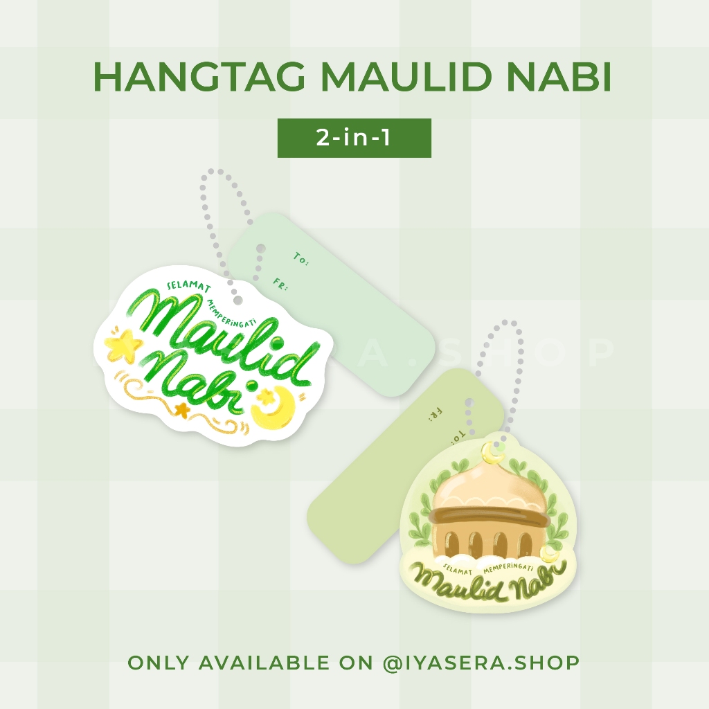

Maulid Nabi Hang Tag / Gift Tag / Gantungan Ucapan Lucu Hadiah Kado