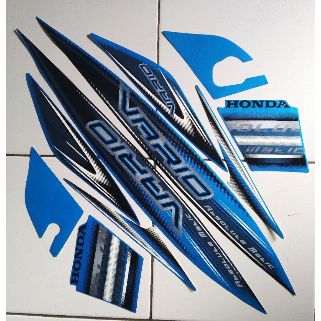stiker striping motor honda vario 110 karbu 2008 - 2009