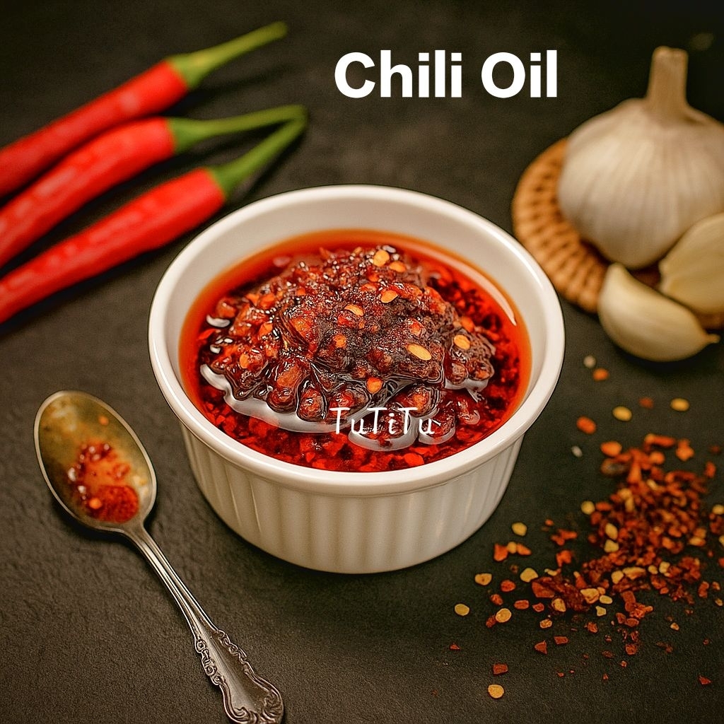 

sambal chili oil tutitu minyak cabai pedas halal