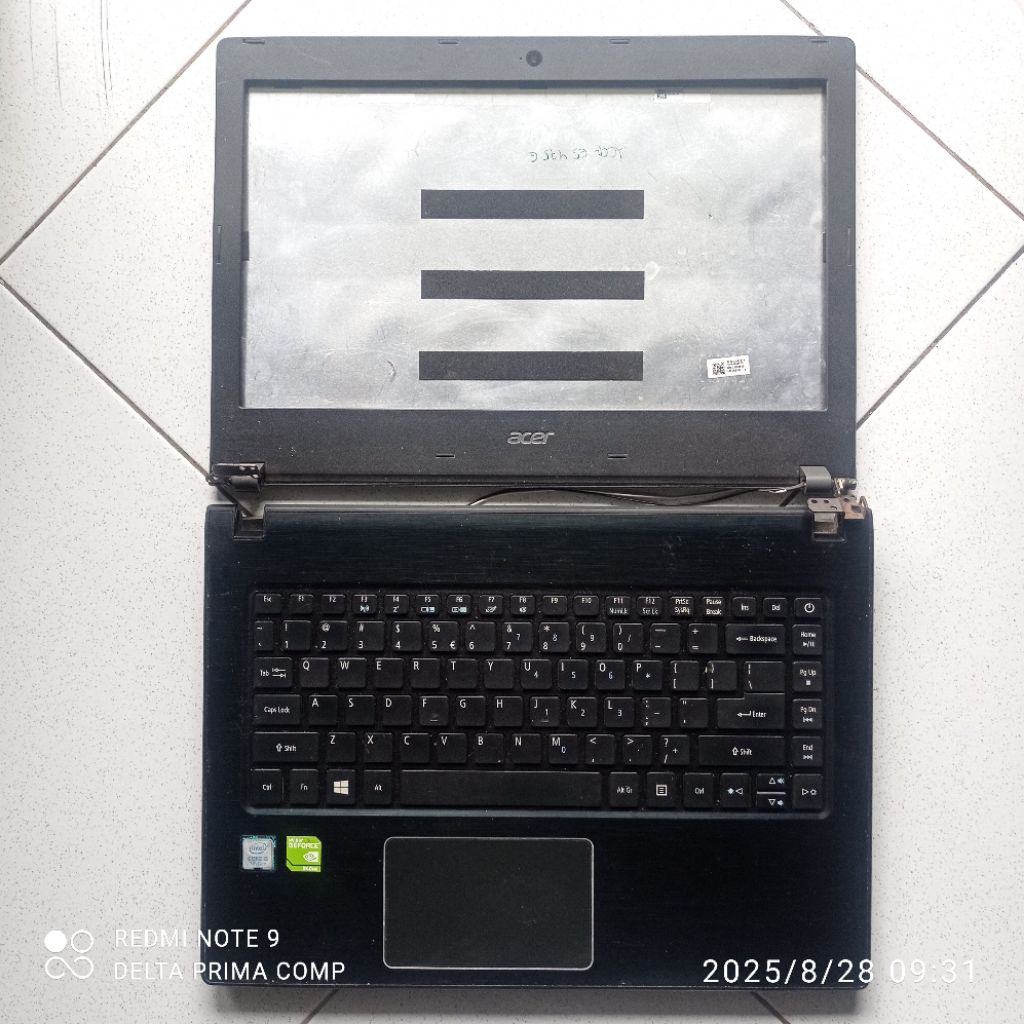 Casing laptop acer aspire E5-475G E5-475