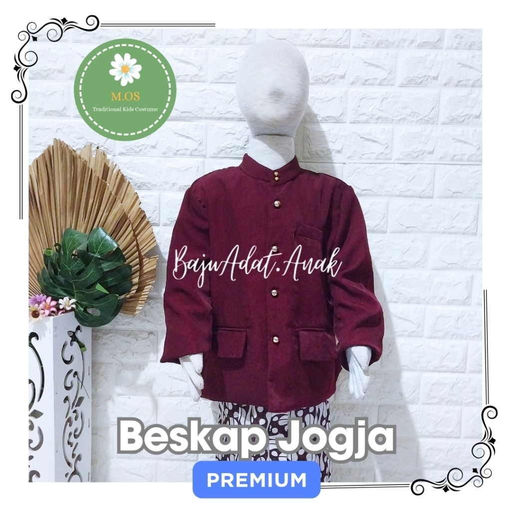 BESKAP JOGJA ANAK PREMIUM | BAJU ADAT JAWA BESKAP JOGJA GOOD QUALITY | BESKAP JOGJA JAWA ANAK
