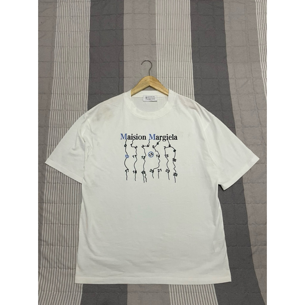 kaos maison margiela white