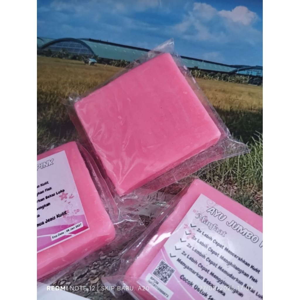 sabun collagen.  Sabun Pemutih Susu Collagen pink