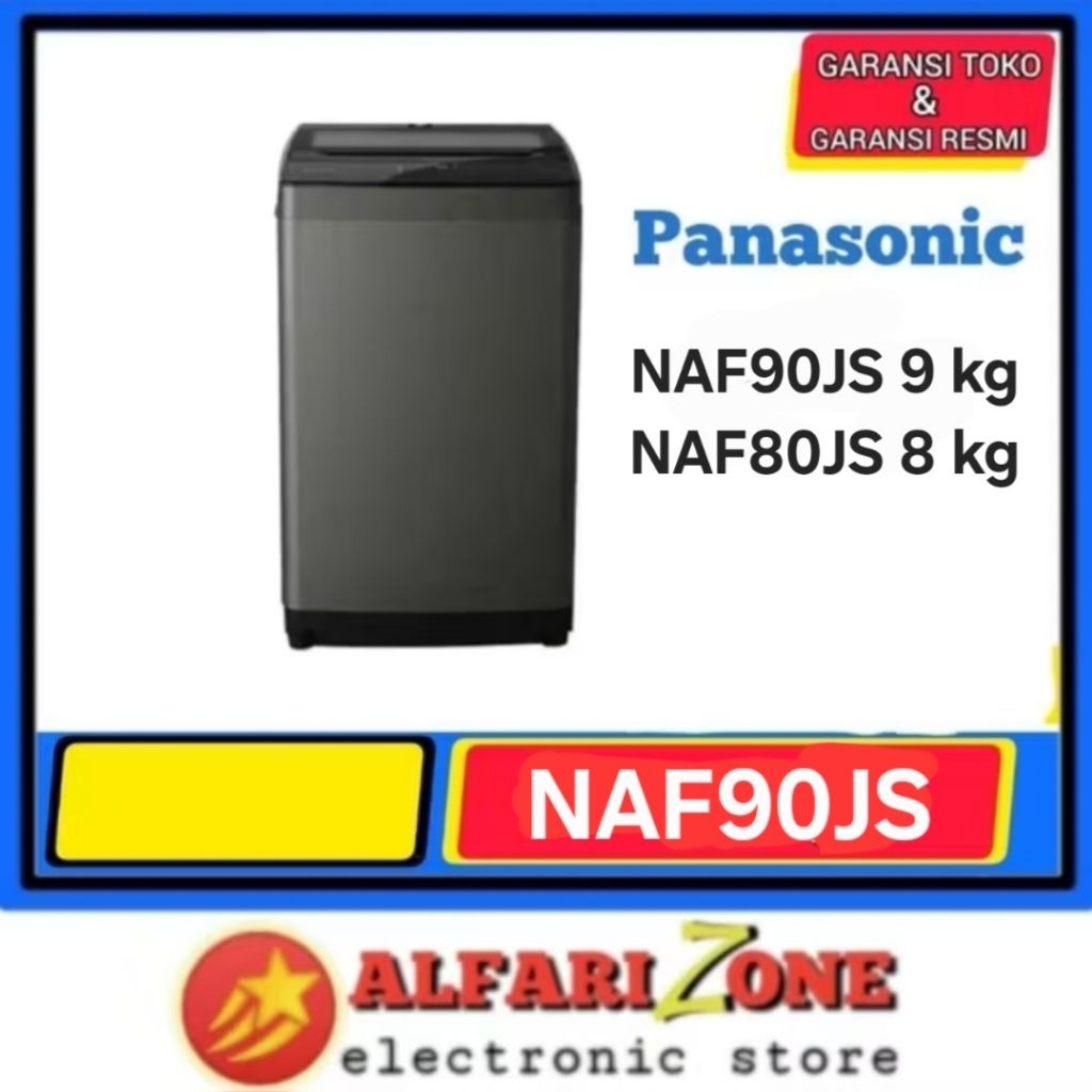 PANASONIC NAF80JS NAF90JS Mesin cuci 8 kg 9 kg mesin cuci 1 tabung Panasonic NA-F80JS1GSG mesin cuci