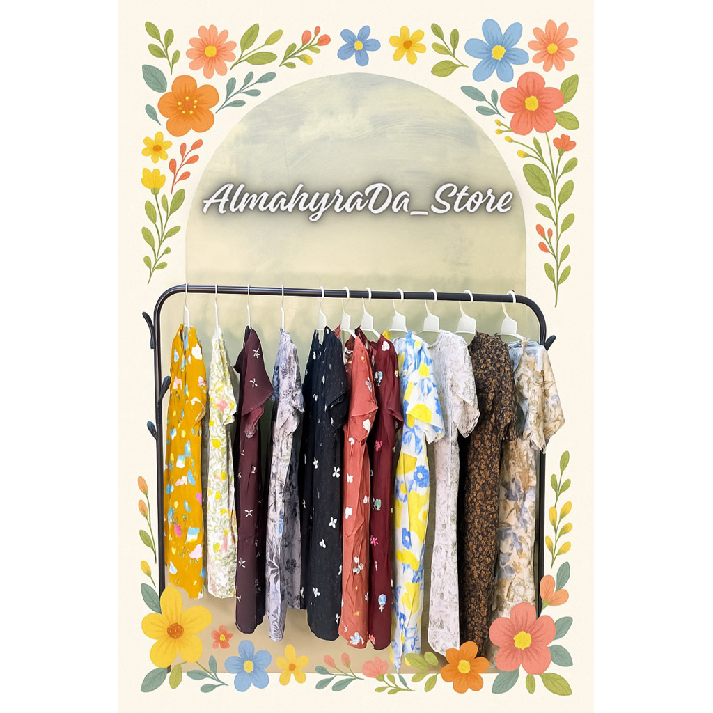 Dress Almahyra/ dress anak perempuan , baju anak perempuan (daster anak) usia 8bulan-7tahun