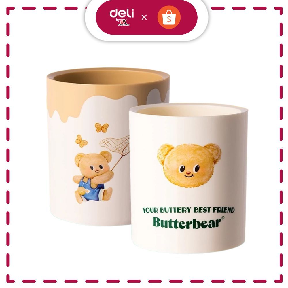 Deli ButterBear Nusign Tempat Pulpen / Pen Stand NS023-B