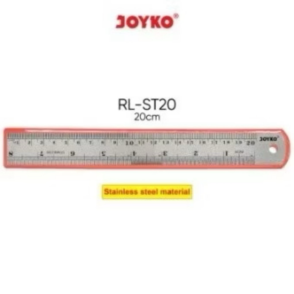 

PENGGARIS BESI JOYKO STAINLESS STEEL RULER 20 CM KUAT