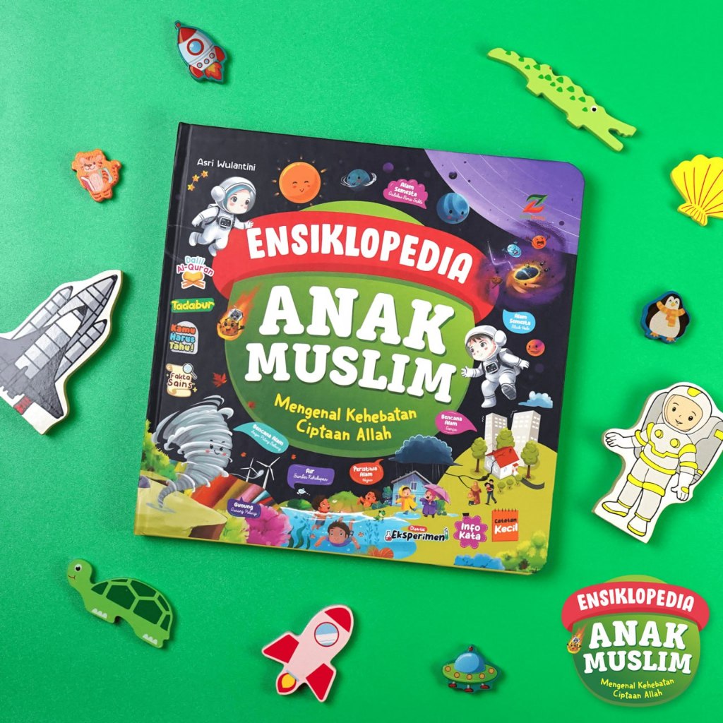 Ensiklopedia Anak Muslim Hard Cover Buku Anak 7 Tahun Cover Tebal Buku Edukasi Anak