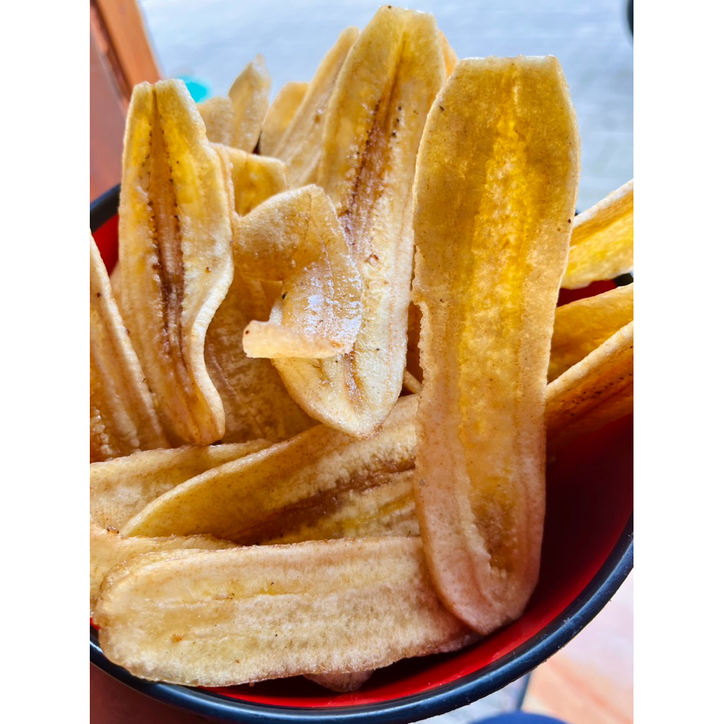 

Keripik Pisang Kepok Jadul Rasa Manis Caramel Gula dan Gurih mentega