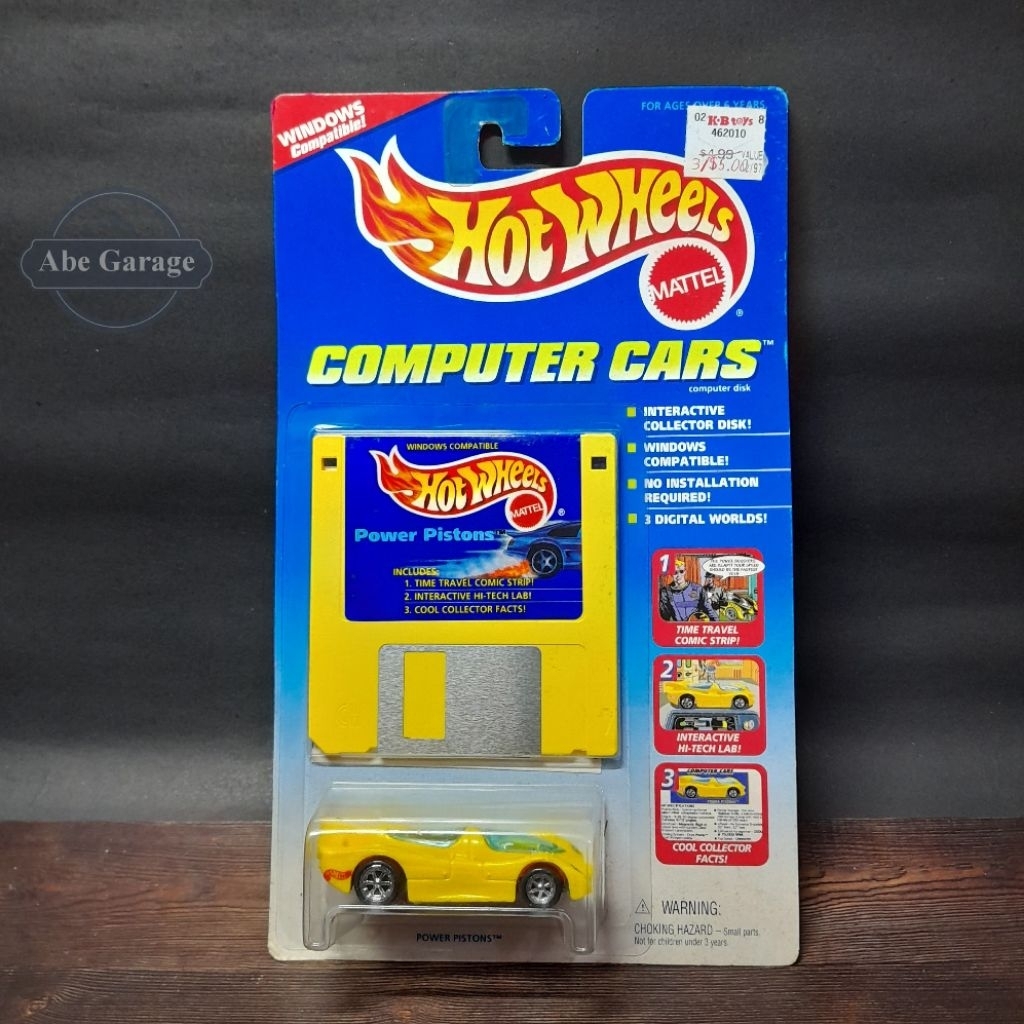 Hot Wheels Computer Cars Power Pistons vintage 1995