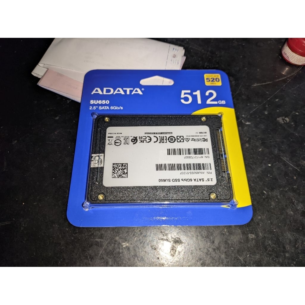 ssd sata adata su650 512gb ORI BUKAN KW new bukan bekas