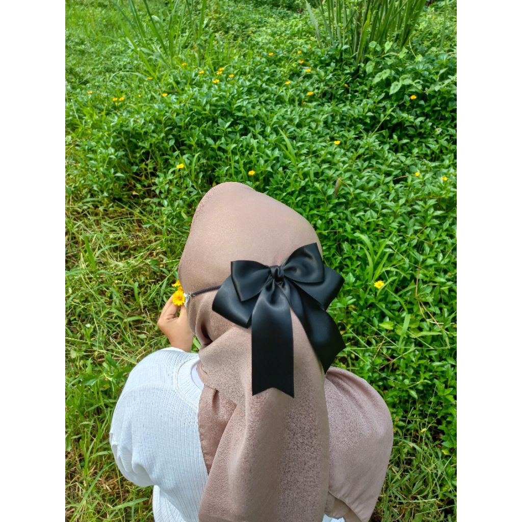 konektor masker pita satin premium