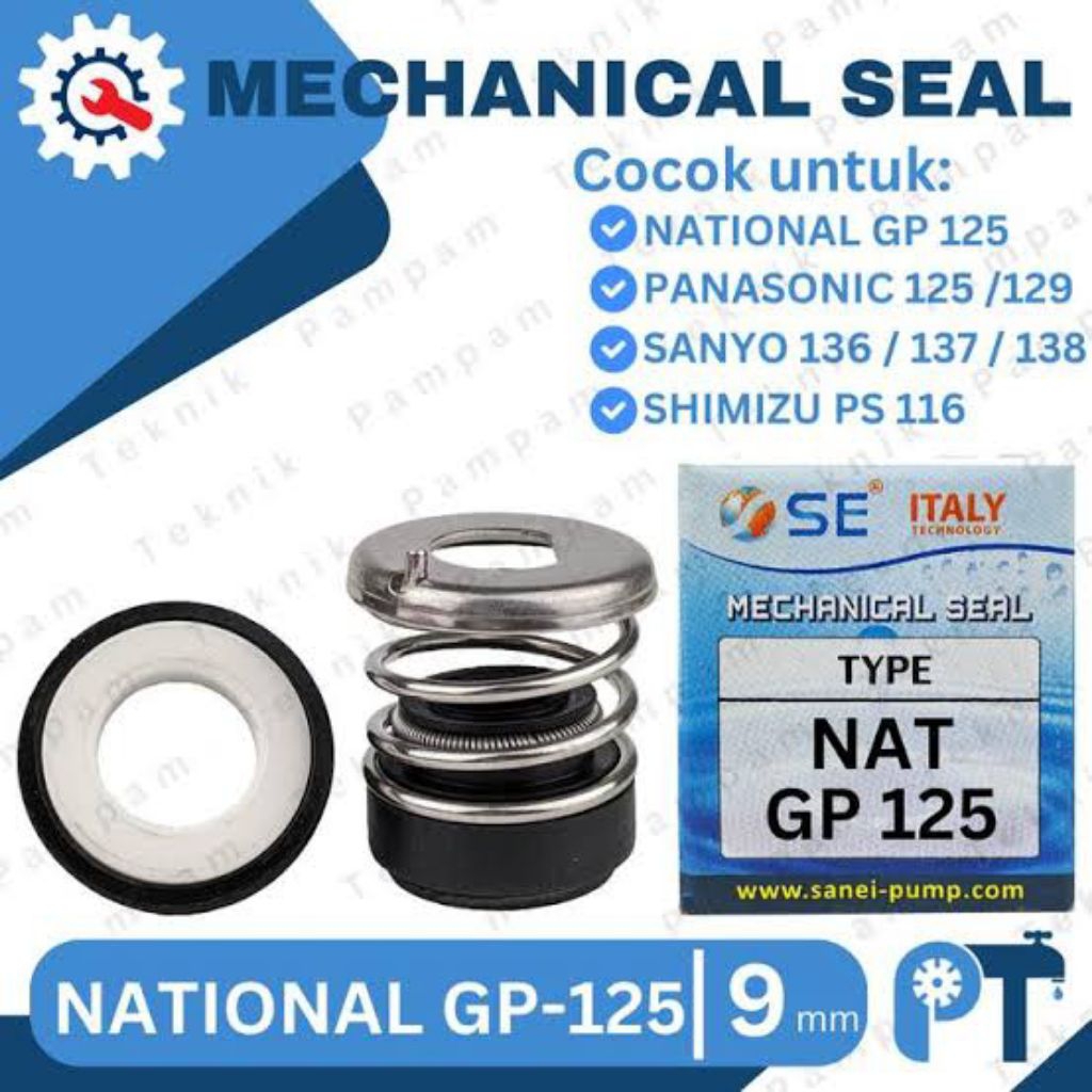 seal pompa nasional 125/Sanyo/panasonic
