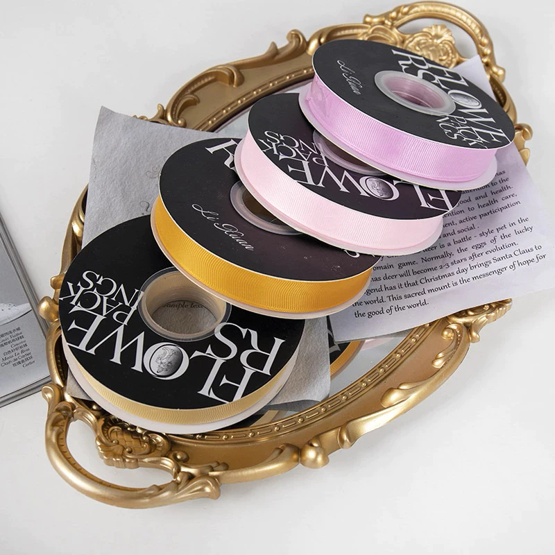 

[ 1 ROLL ] Pita Gross Grain 2 CM Ribbon Grossgrain 41 Meter Satin Buket Bunga Kado Ulang Tahun