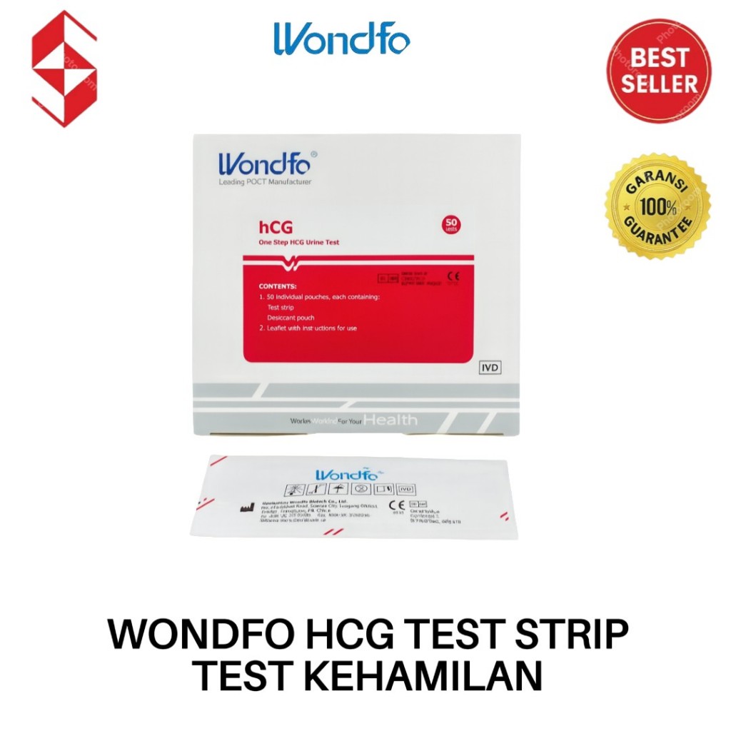 Wonfo HCG Test / Alat Tes Kehamilan / Test Pack Hamil - [1 PCS]