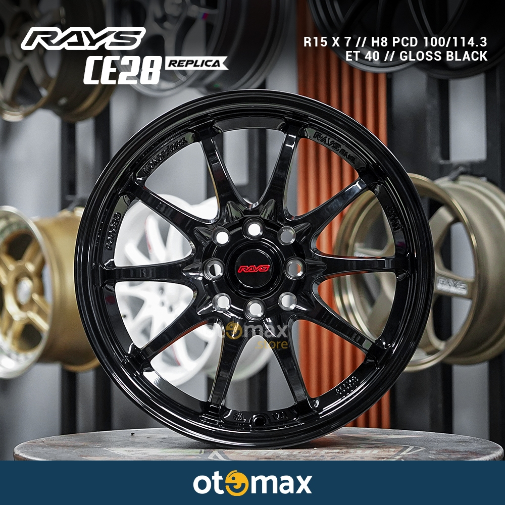 Velg Mobil Rays Ce28 Ring 15 Gloss Black