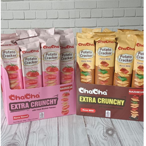 

Chacha Potato Cracker WIth Flavor bbq original tomato 35g