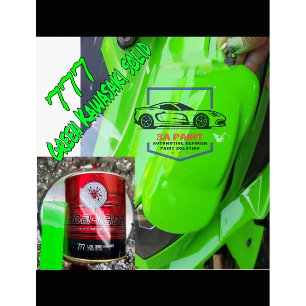 CAT HIJAU NINJA KAWASAKI / LIME GREEN KAWASAKI SOLID - LABA-LABA/NIKKEN