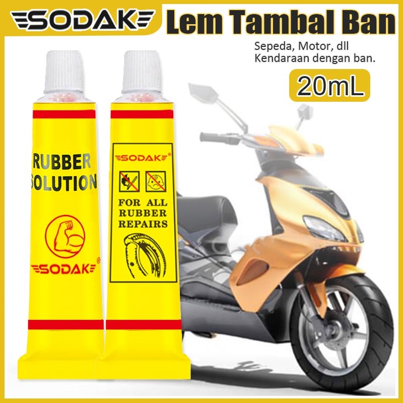 Lem Tambal Ban Motor / Lem Tip Top / Lem Cold Patch / Lem Patch Motor SODAK