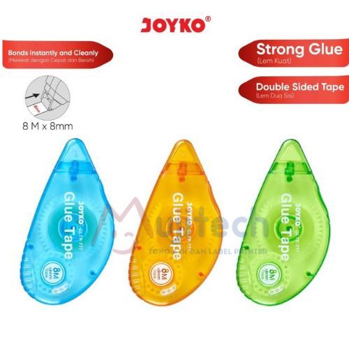 

1BOX (12PCS) JOYKO GLUE TAPE DOUBLE SIDE LEM PITA DUA SISI ROLLER GLTP-777