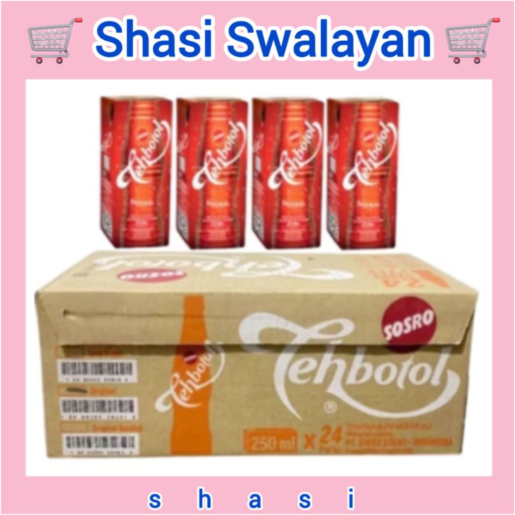 Teh Botol Sosro 1 Dus 24 Kotak 250 Ml
