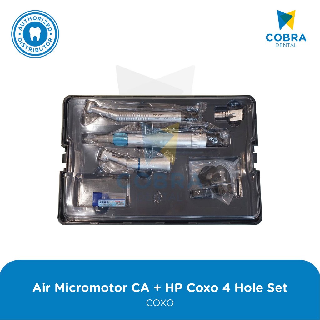 COXO Handpiece Air Micromotor CA + HP Coxo 4 Hole Set 3986-4