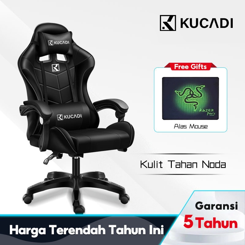 KUCADI Kursi Gaming / Gaming Chair / Kursi Gamers / Kursi Gamer Murah / Kursui Putar / Kursi Game /