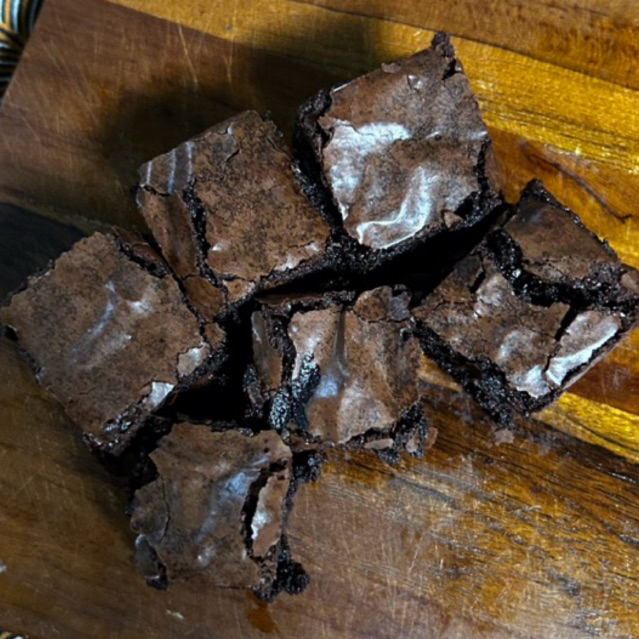 

Homemade Premium Fudgy Brownies Double Chocolate