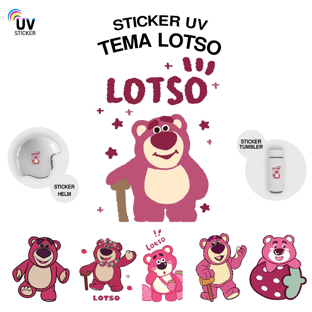 

STIKER UV - TEMA LOTSO LUCU DAN IMUT | STICKER UV, STICKER MOTOR, STICKER MOBIL, STICKER HELM, STICKER TUMBLER, STICKER 3D, STICKER UV DTF BY UVSticker