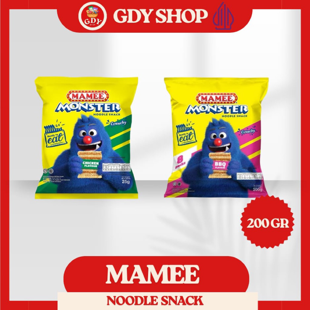 

Mamee monster / snack noodles / snack ringan/ BBQ/ Ayam