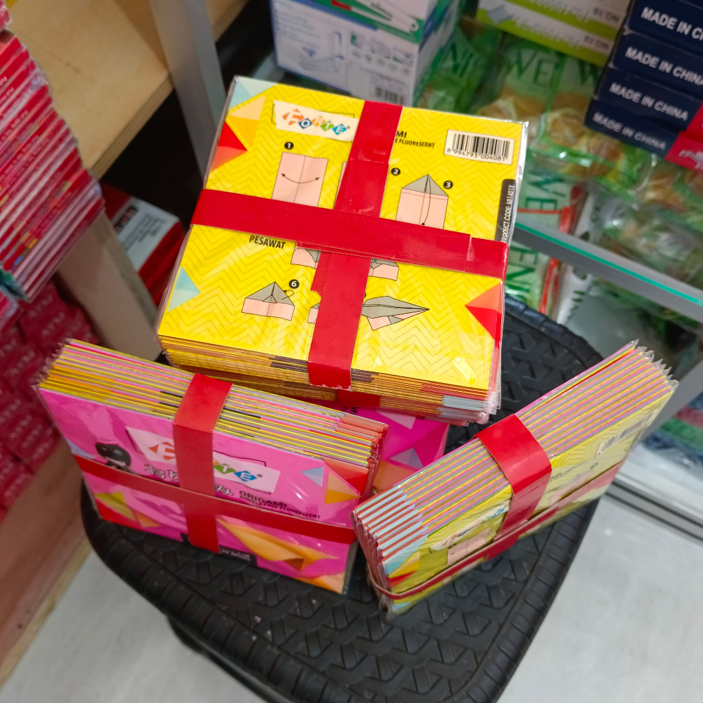 1 Pak Kertas Lipat Origami / Kertas Origami Size 12 x 12