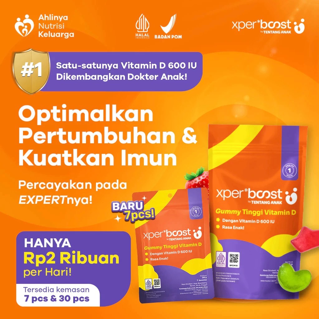 Expert Boost - Gummy Vitamin D 600 IU Anak dan Dewasa Expert Care / Expert Boost Vitamin D